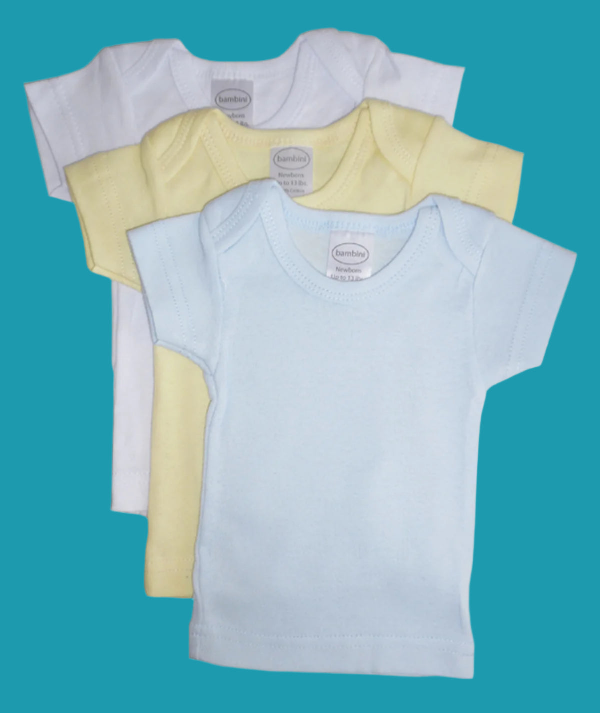 Boys' Pastel Variety Short Sleeve Lap T-Shirts - Set of 3 | Soft & Comfortable Baby Tops 👕