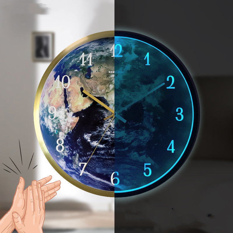 🕰️ Voice-Activated LED Night Light Wall Clock – Smart & Stylish Timepiece ✨