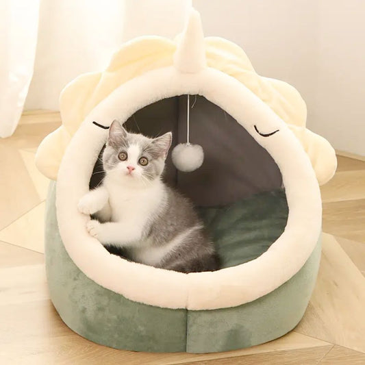 Adorable Dinosaur Pet House with Toy – Cozy, Fun & Comfortable Hideaway for Your Furry Friend"🦖🐾