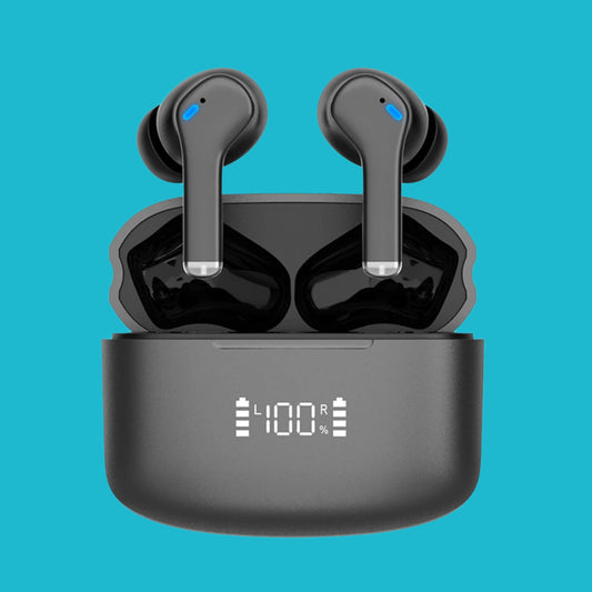 🎧 Dual Noise-Cancelling True Wireless Earbuds – Bluetooth Headphones 🎶✨