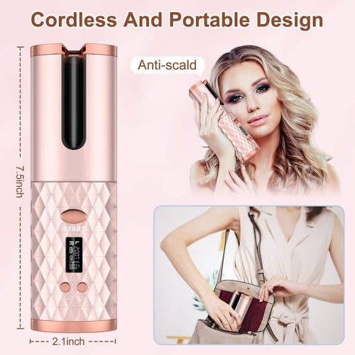 💇‍♀️ Portable Automatic Hair Curler: Effortless Curls On-the-Go 🌟