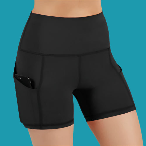 Jolie High-Waisted Athletic Shorts with Hip Pockets 🏃‍♀️💪👖