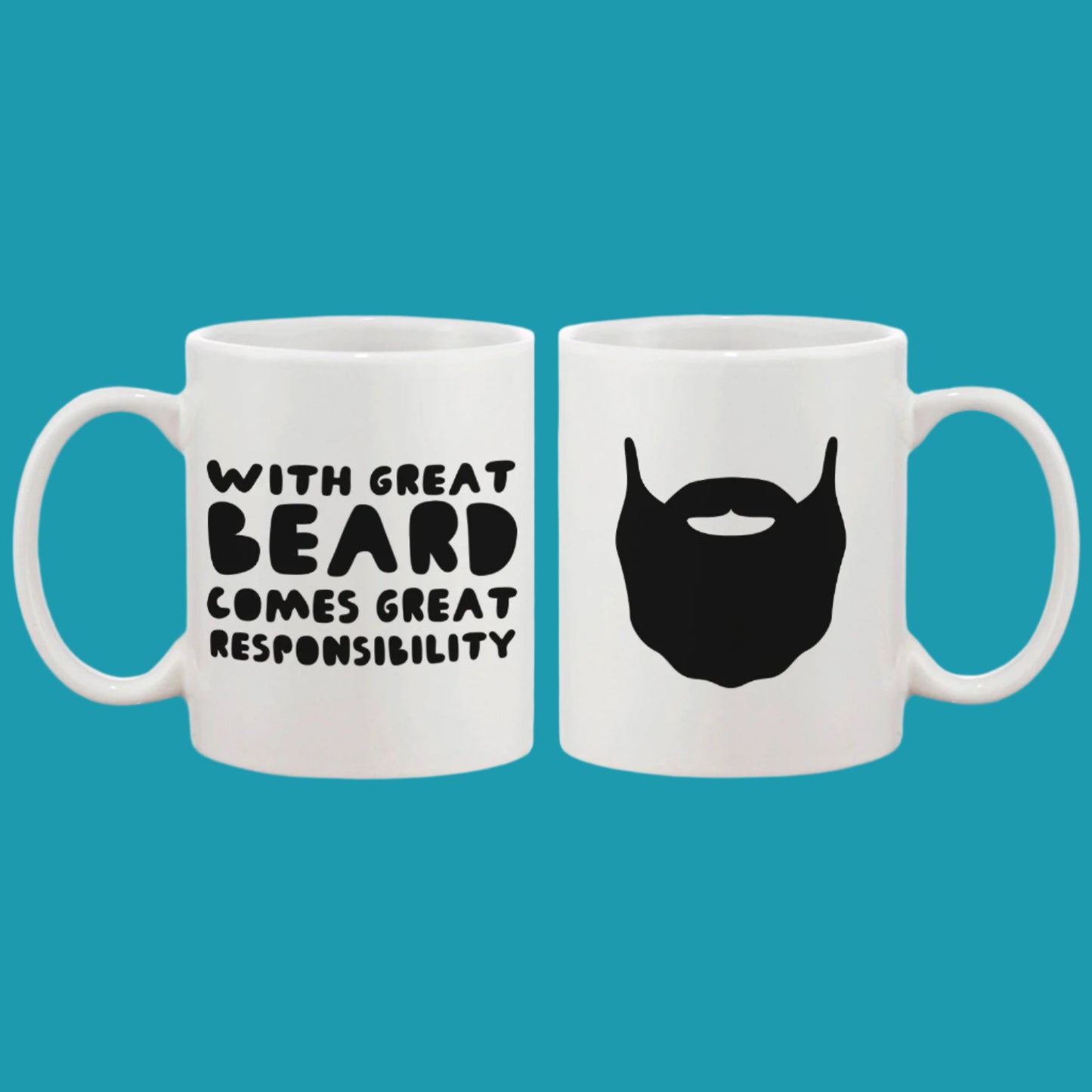 With Great Beard Comes Great Responsibility – Funny Beard Lover Mug🧔💥