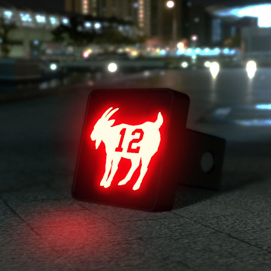 Goat Animal LED Hitch Cover with Third Brake Light 🐐🚗💡 – Unique Trailer Accessory