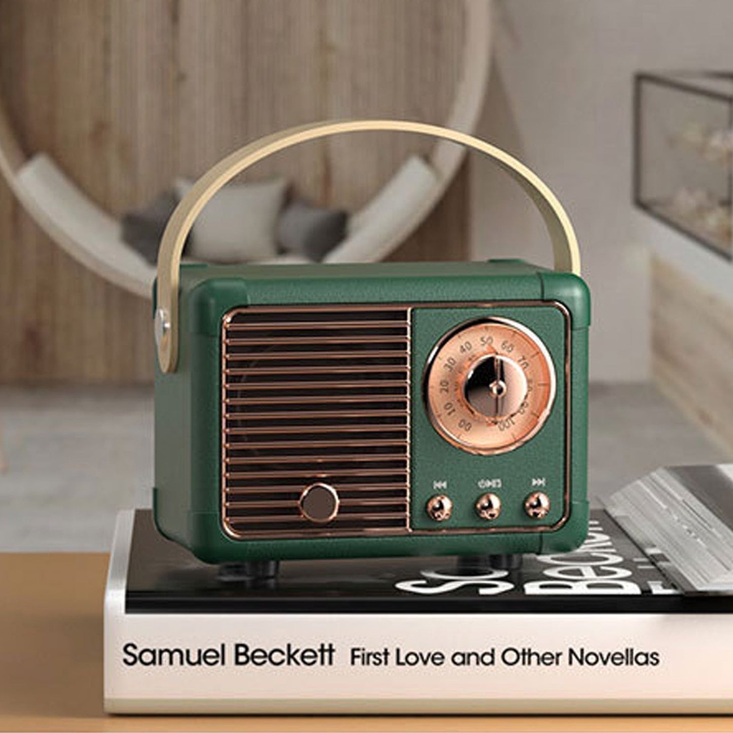 📻 Bluetooth Compact Retro Speaker with Radio – Vintage Style & Modern Sound 🎶✨