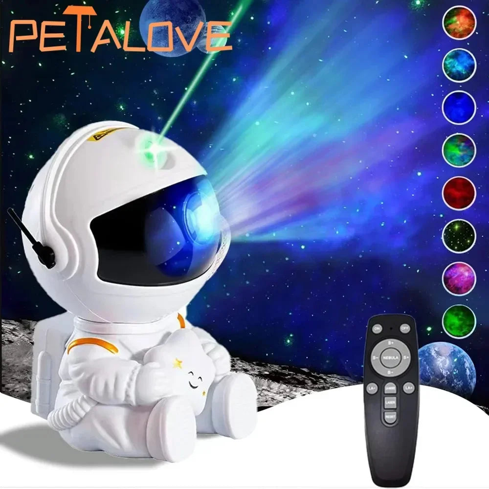 Astronaut Galaxy Star Projector – Starry Night Light for Kids & Home Decor 🚀✨