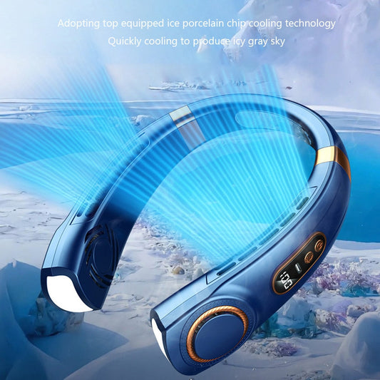 Innovative LED-Powered Wearable Fan – Stay Cool and Stylish Anywhere!