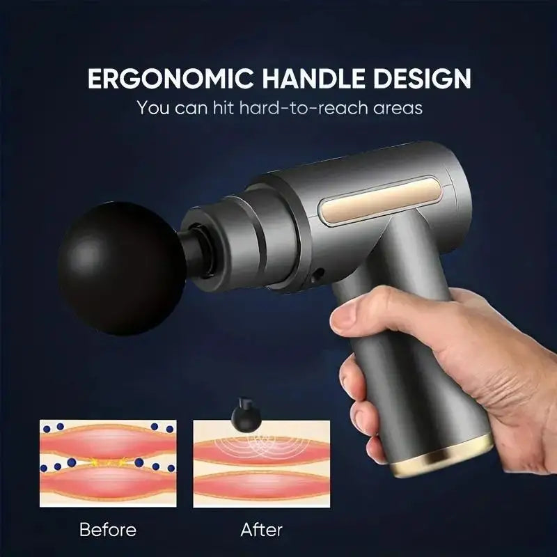 💪 Mini Muscle Massage Gun – Portable Deep Tissue Body Massager for Relief & Relaxation 🌟