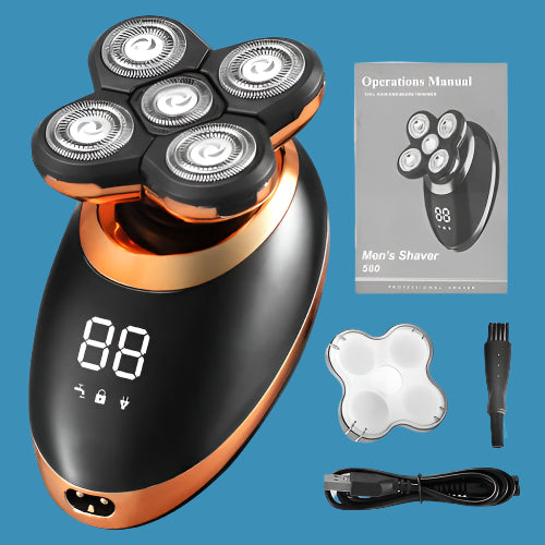 💦 IPX7 Waterproof Electric Shaver Razor for Men ✨ Ultimate Grooming Kit for a Smooth & Precise Shave 🧔🔋