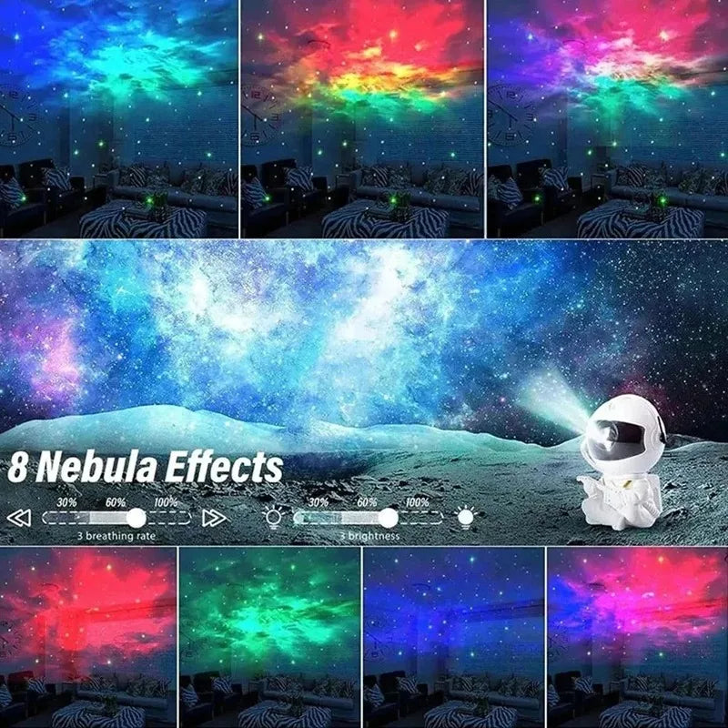 Astronaut Galaxy Star Projector – Starry Night Light for Kids & Home Decor 🚀✨