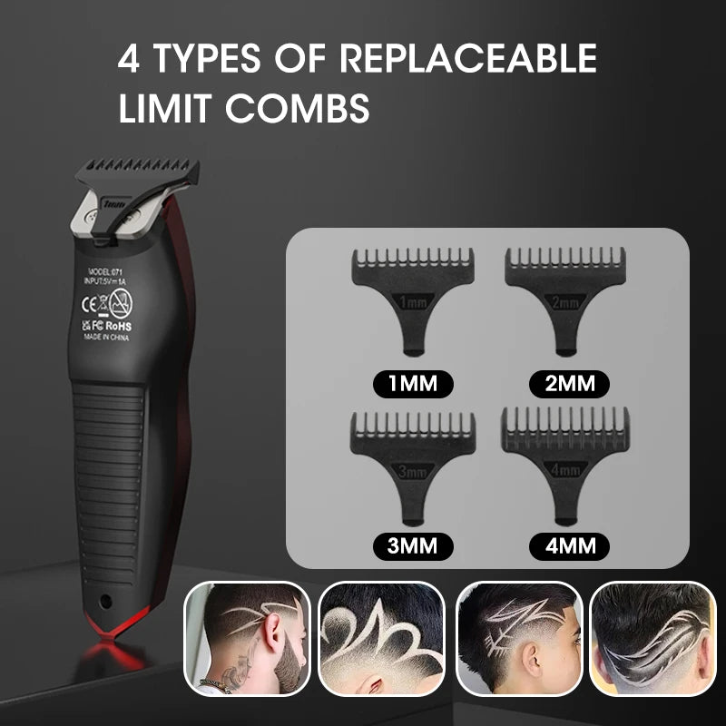 Professional Wireless Hair Clipper ✂️ | Ultimate Grooming Precision