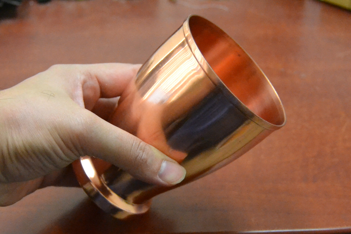 ✨ Handmade Genuine Copper Drinking Glass – Premium Ayurvedic Cup 🥃🪙