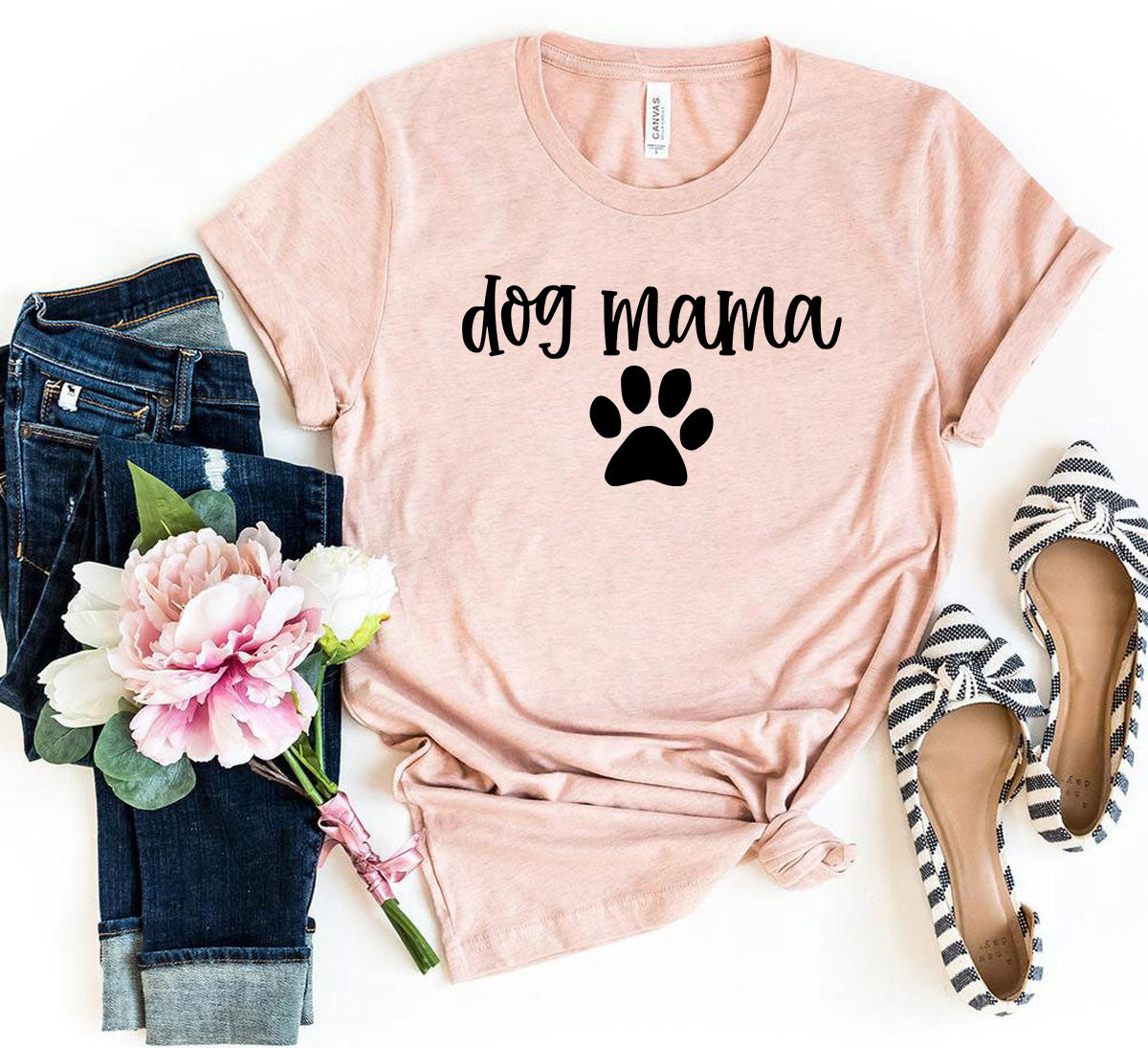 🐾 Dog Mama T-Shirt – Perfect for Proud Pet Moms! 🐶❤️