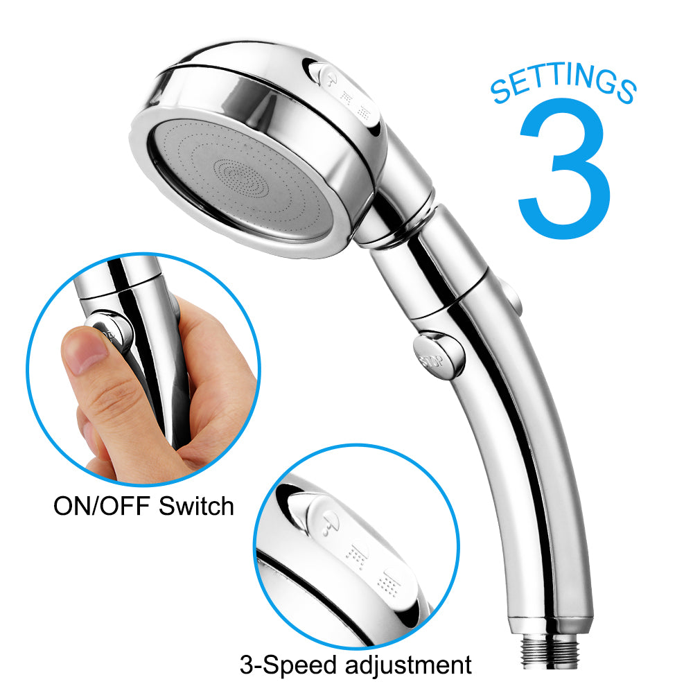 🚿 Adjustable Water-Saving Shower Head – 3 Modes for Efficient & Relaxing Showers 💧