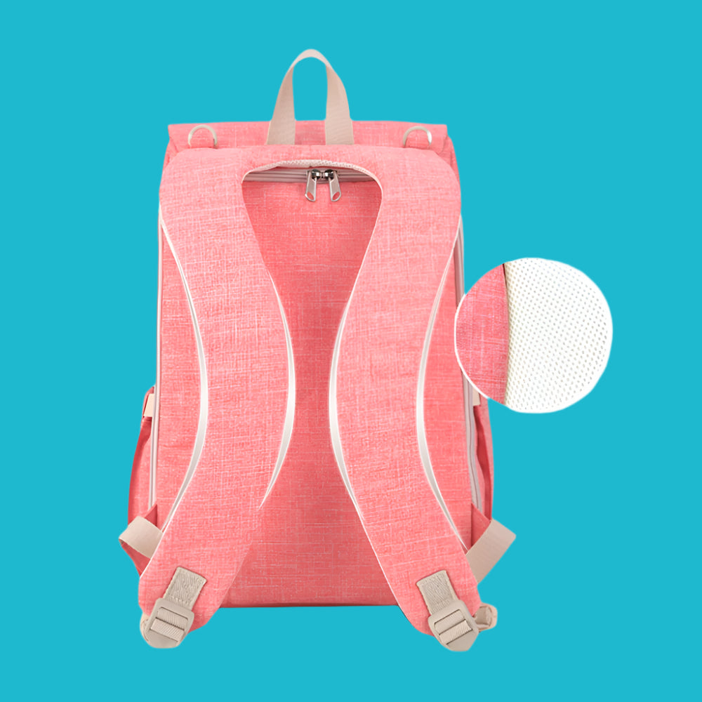 🎒 Canvas Diaper Bag Travel Backpack – Stylish & Spacious for On-the-Go Parents! 👶✨