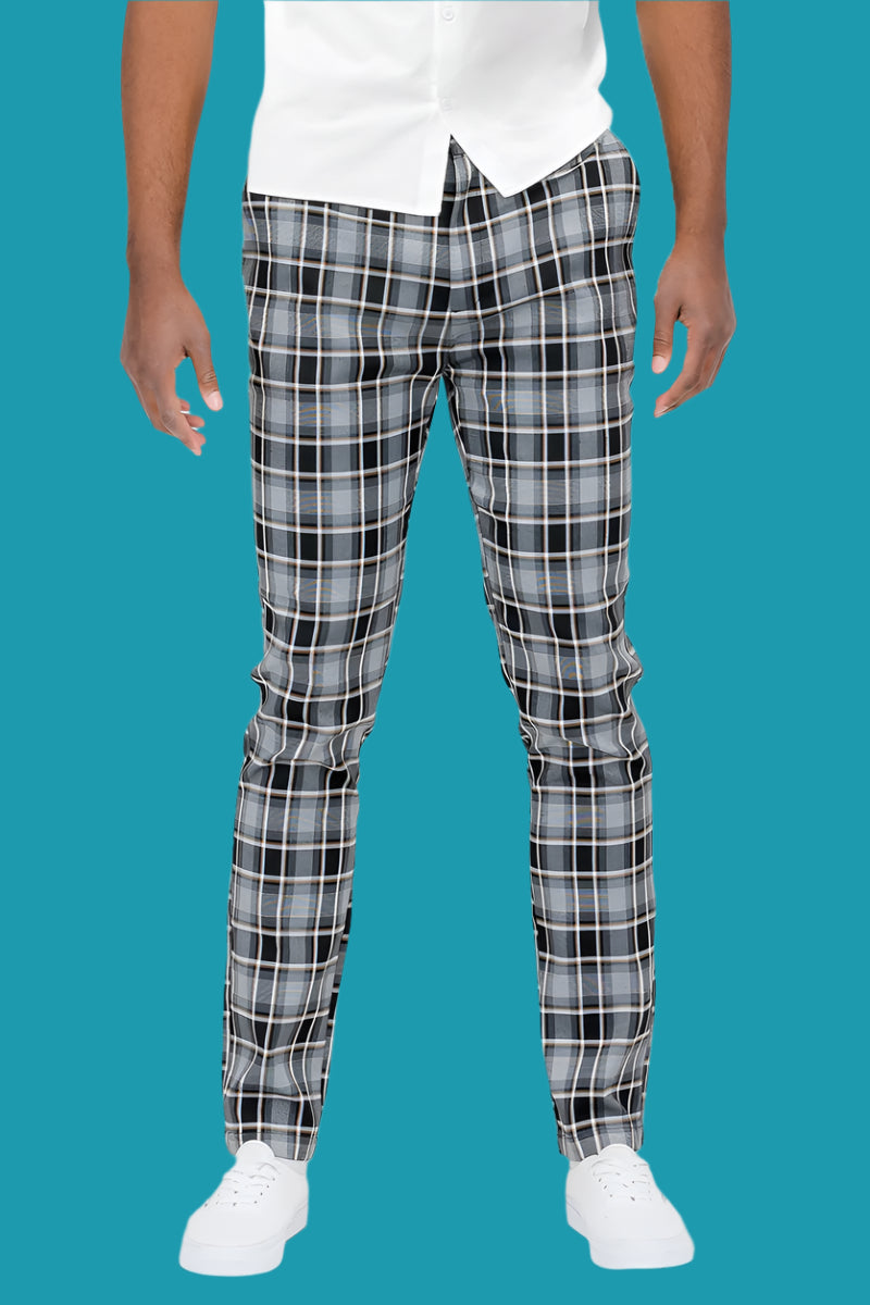 🖤 Plaid Slim Fit Trouser Pants: Classic Style with a Modern Edge 🔥