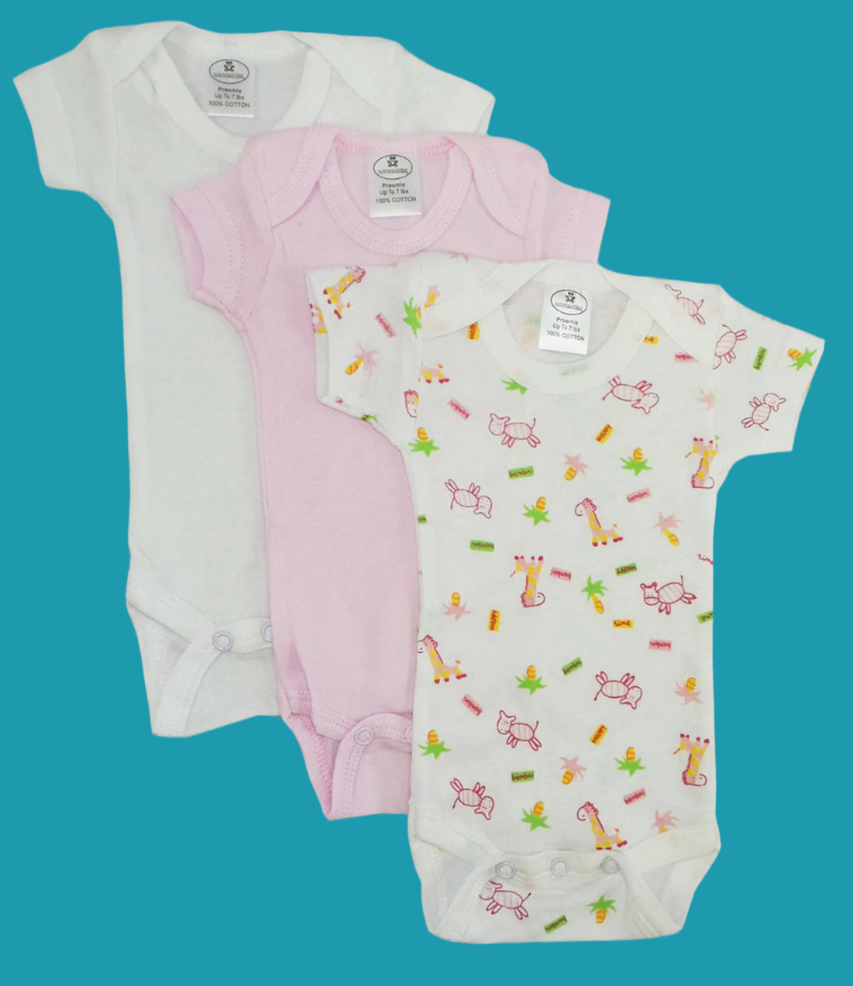 🌸 Bambini Girls' Printed Short Sleeve Variety Pack | Cute, Comfy & Stylish!