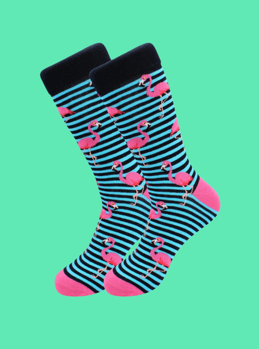 🦩 Casual Designer Flamingo Animal Socks – Trendy & Fun for Men and Women 🌟