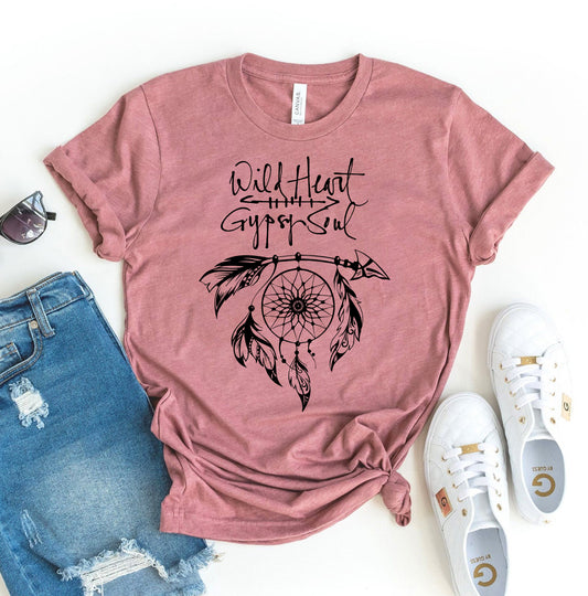 🌿 Wild Heart, Gypsy Soul T-Shirt: Free Spirit Vibes ✨