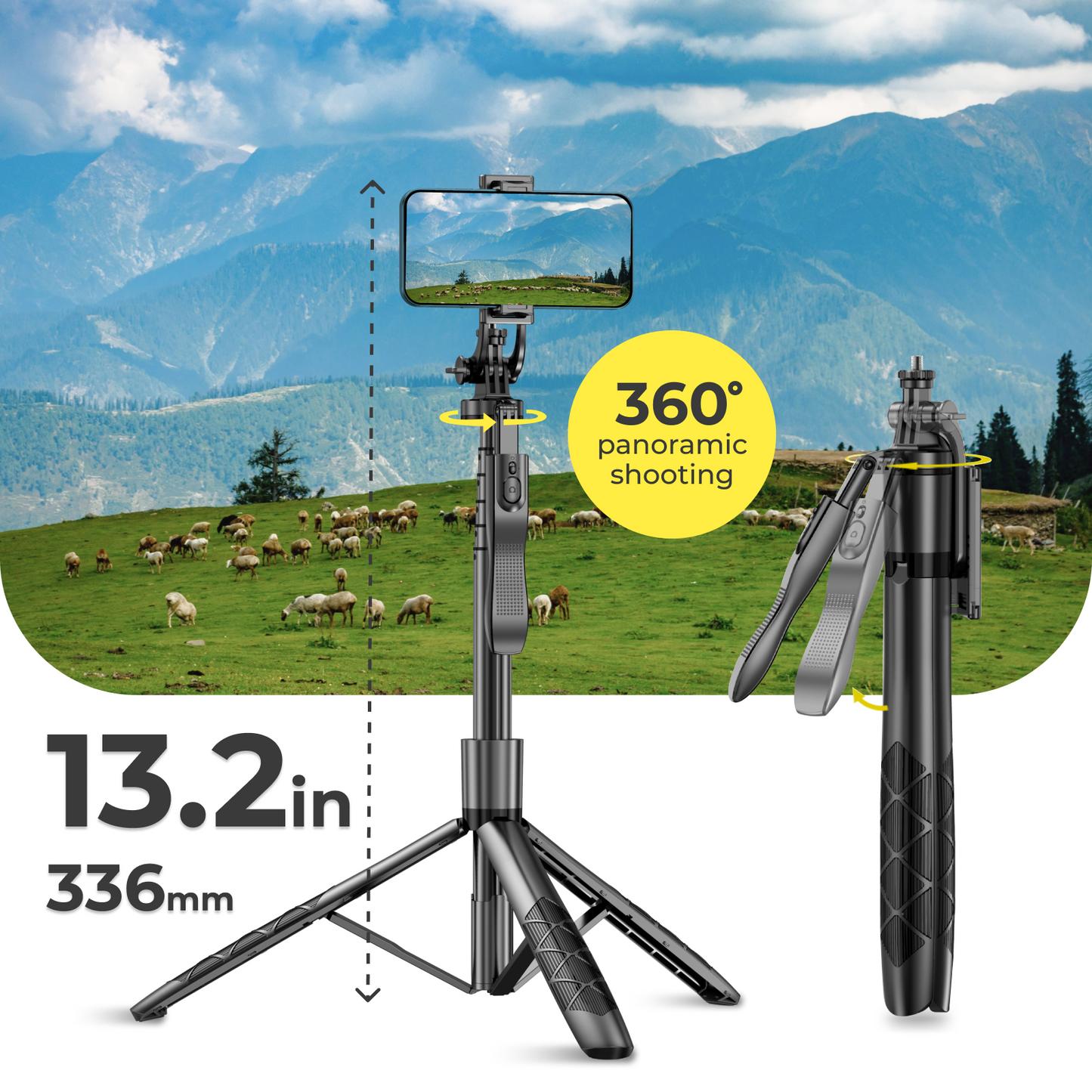 📱 62-Inch Phone Tripod & Selfie Stick with Remote: Perfect for Photos & Videos!