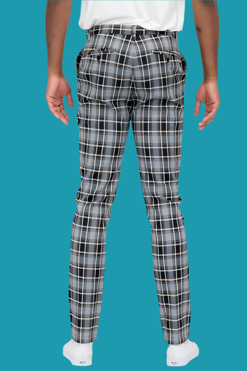 🖤 Plaid Slim Fit Trouser Pants: Classic Style with a Modern Edge 🔥