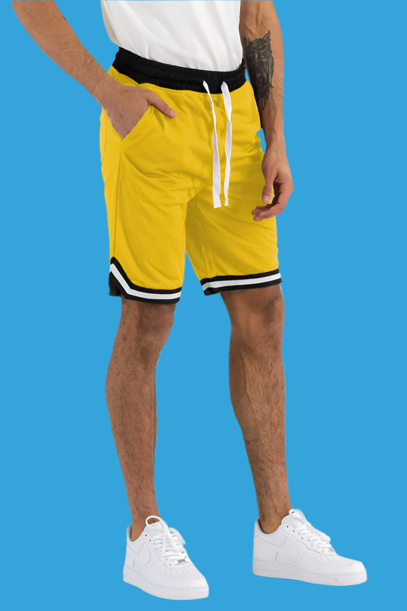 🏀 Men's Striped Basketball Active Jordan Shorts – Comfort & Style in Motion