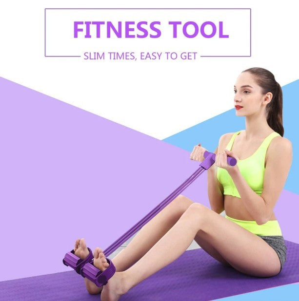 Portable Fitness Resistance Band with Pedal – Full Body Workout Anywhere💪🌟