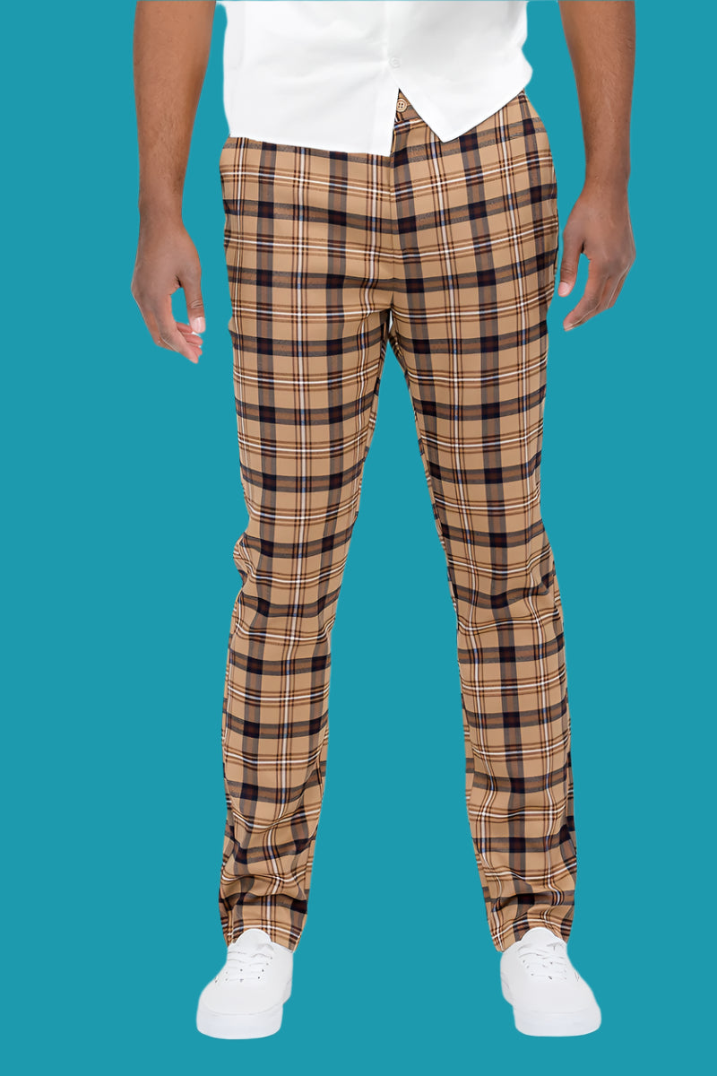 🔳 Plaid Slim Fit Trouser Pants: Sharp, Sleek & Stylish 👖