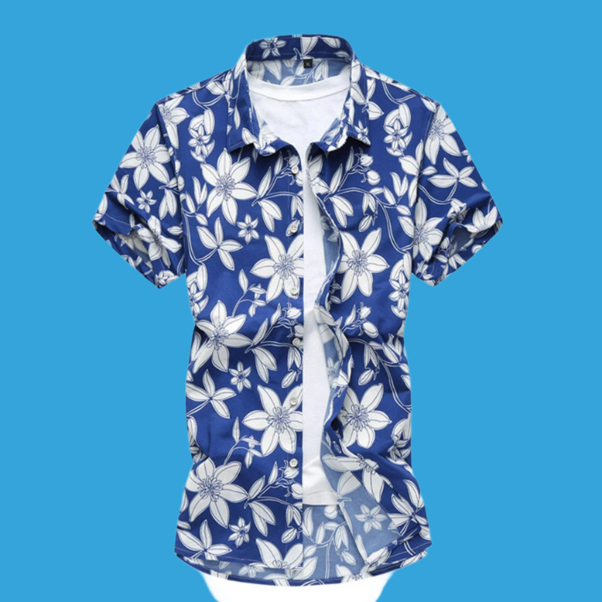 Men's Short Sleeve Floral Shirt – Stylish & Breezy Summer Essential 🌞