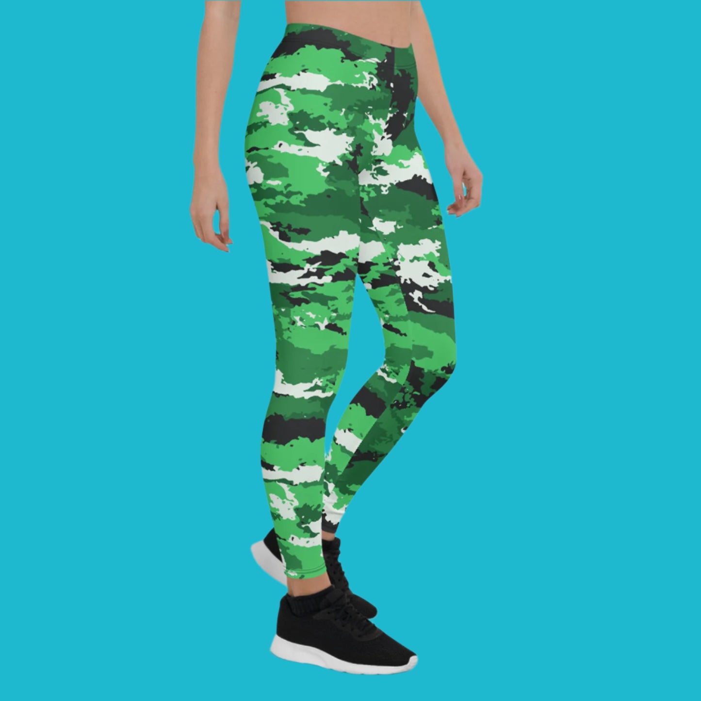 Green Camo Leggings for Women – Stylish, Comfortable, and Perfect for Any Activity 💪