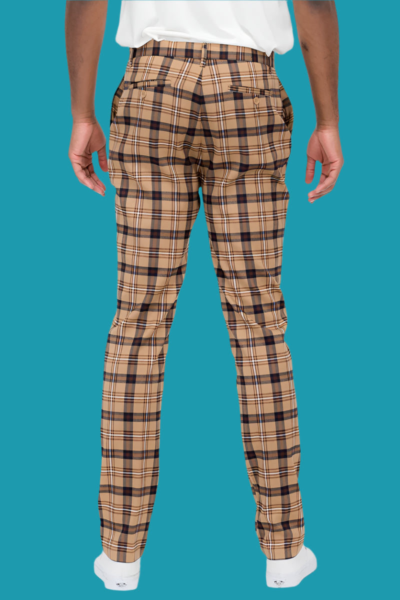 🔳 Plaid Slim Fit Trouser Pants: Sharp, Sleek & Stylish 👖