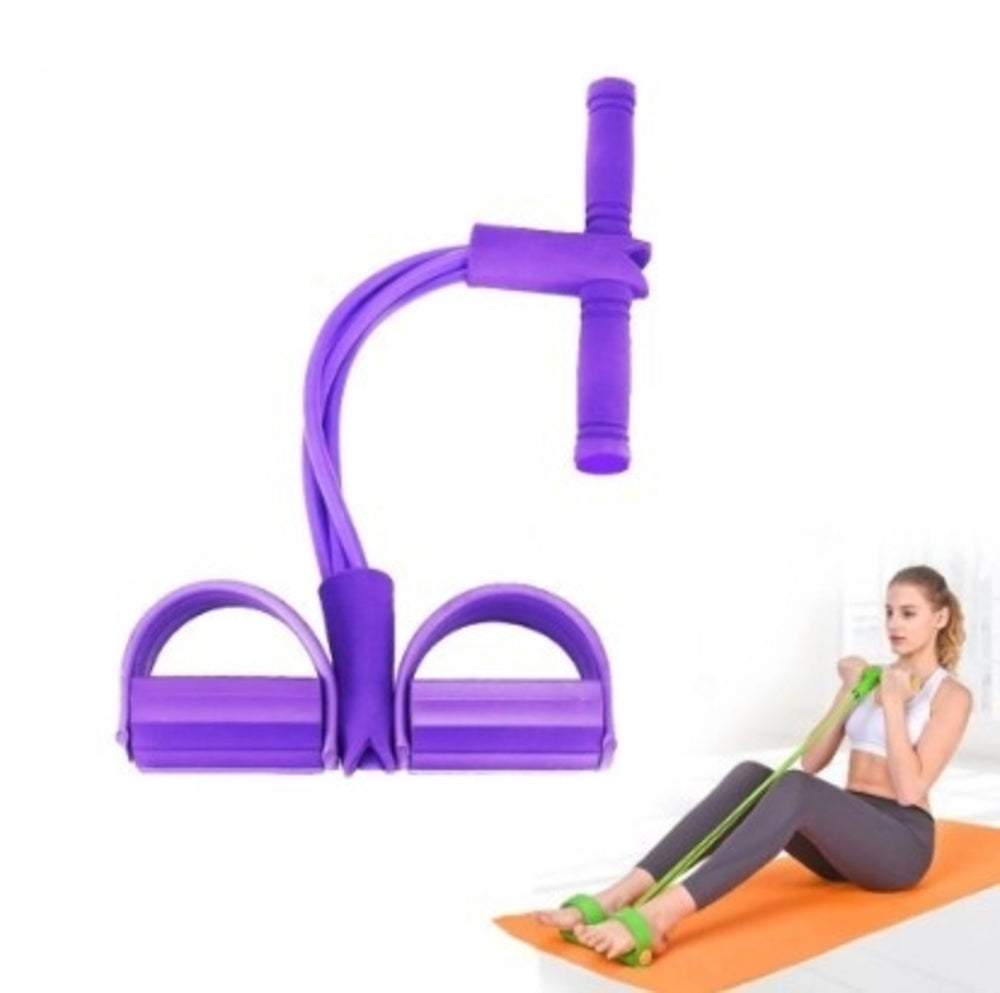 Portable Fitness Resistance Band with Pedal – Full Body Workout Anywhere💪🌟