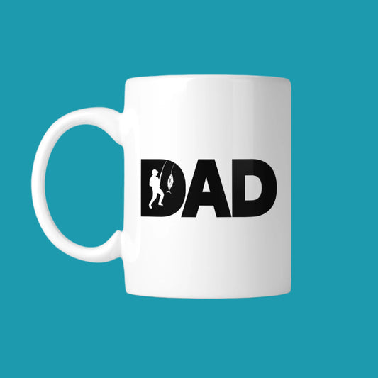 Dad Fish Unique Design Mug – Funny Fishing Dad Gifts🎣👨‍👧‍👦