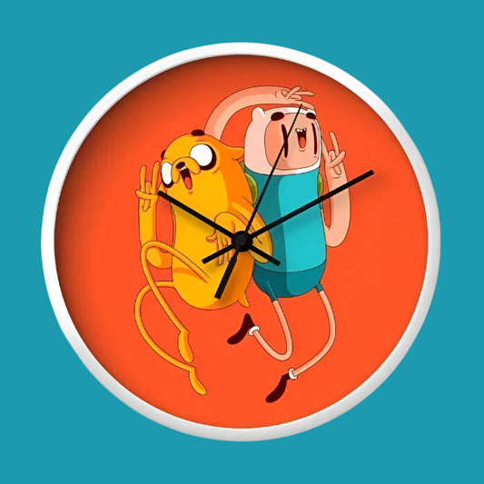 Finn & Jake Wall Clock – Adventure Time Inspired Design 🕰️✨