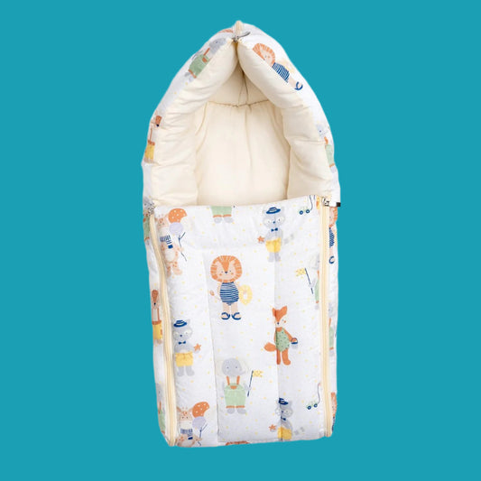 3-in-1 Baby Sleeping Bag & Carry Nest | Soft Cotton Bedding Set for Infants 🛏️👶💤