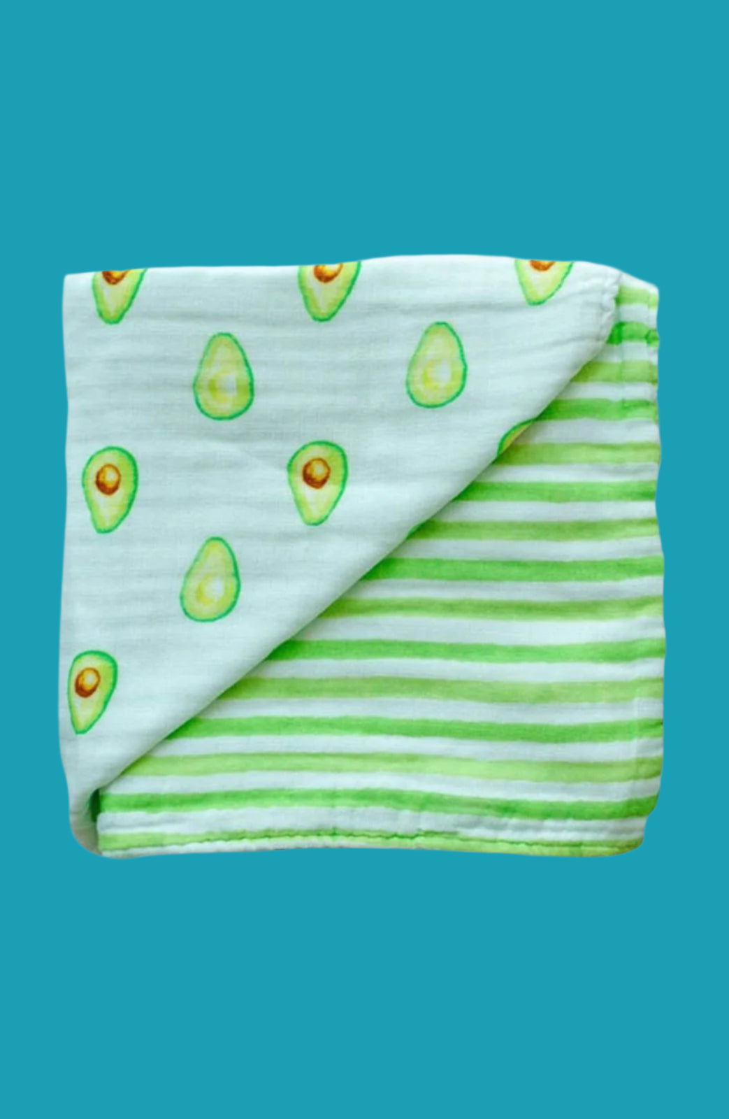 Organic Snug Blanket - Avocado: Soft, Reversible & Perfect for Baby Comfort 🥑👶💚