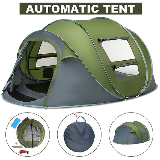 Large Capacity 4-5 Person Automatic Pop-Up Camping Tent for Easy Setup ⛺🌟