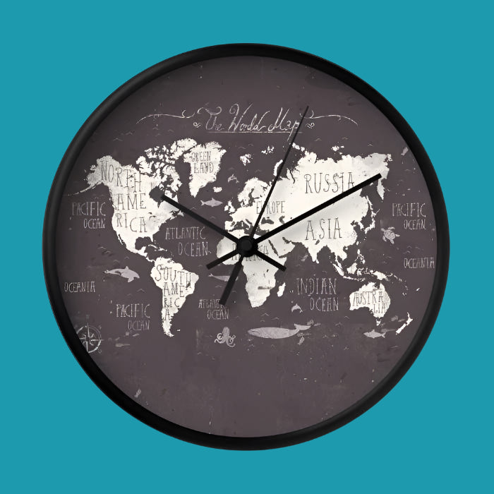 The World Map Wall Clock – Stylish Global Timepiece 🌍🕰️