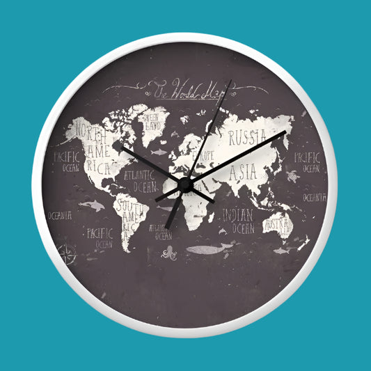 The World Map Wall Clock – Stylish Global Timepiece 🌍🕰️